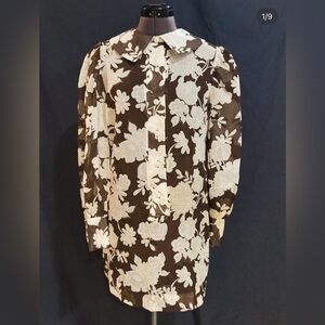 Vintage 1960-1970’s Sheer Floral Shift Dress